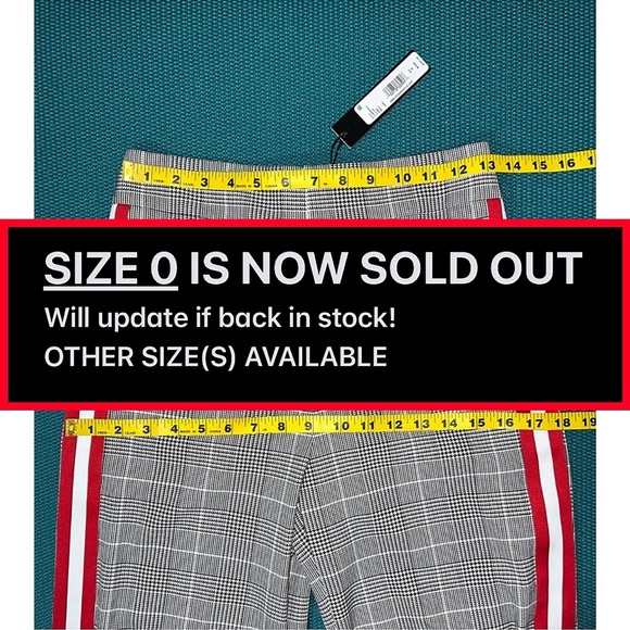 Alice + Olivia Maricruz Plaid Wide Leg Side Snap Pants - Picture 9 of 15